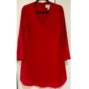 Joseph Ribkoff Long Sleeved Red Dress size 2